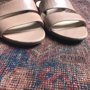 Nine West | Shoes | Hp Nine West Nude Wedge Sandals | Poshmark